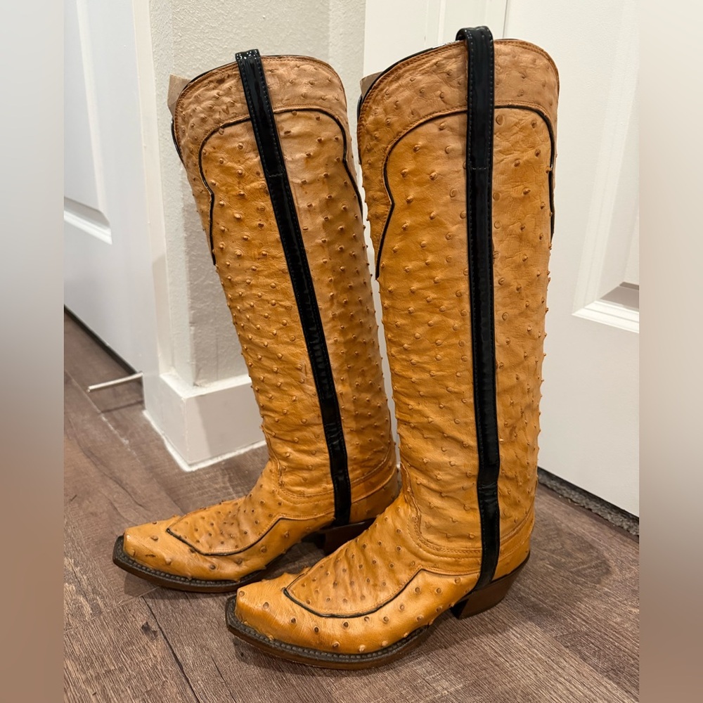LUCCHESE Marilyn Butterscotch Boots size 7 - Picture 8 of 10